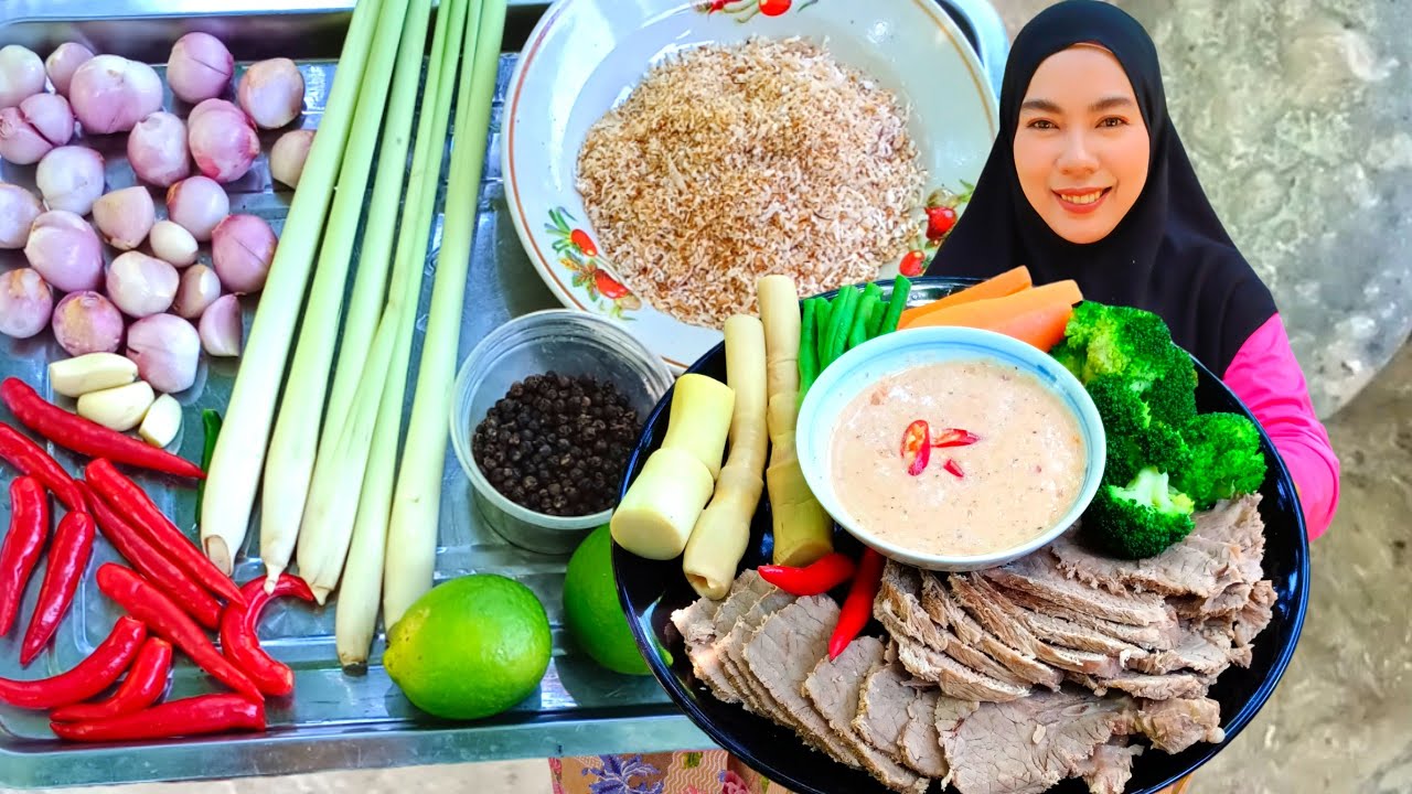 Hari ni salee nak buat air lawa cicah daging hari raya korban atau air kerabu วิธีทำ อายลาวอ