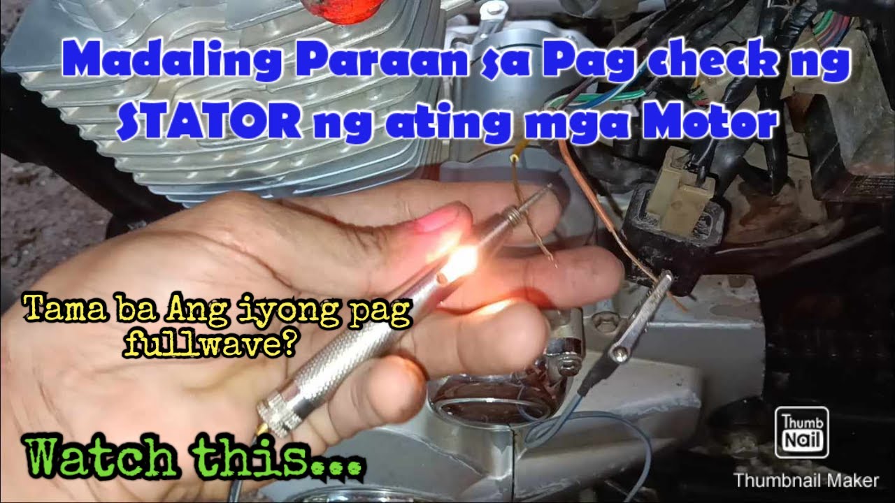 Paano e check ang stator ng ating mga motor | tama ba ang pag fullwave mo?