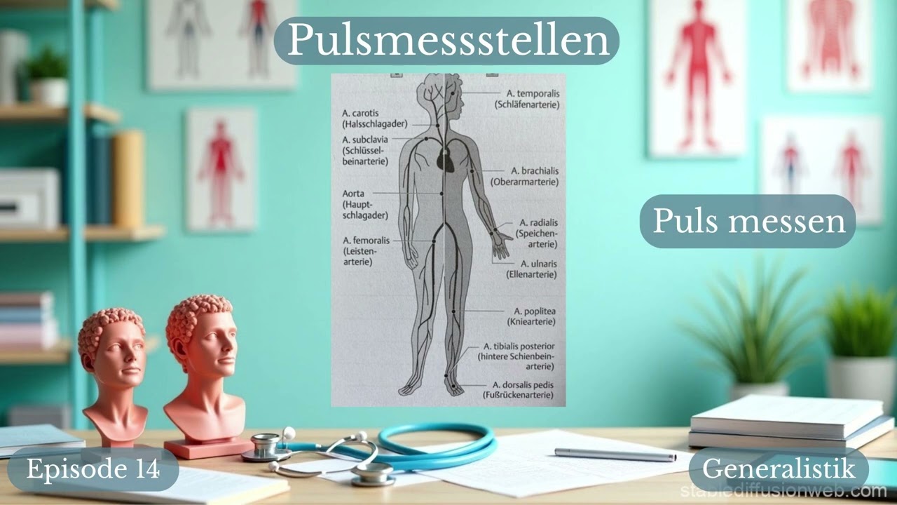 Puls messen in der Pflege – alle wichtigen Messorte erklärt | Generalistik Pflege Podcast