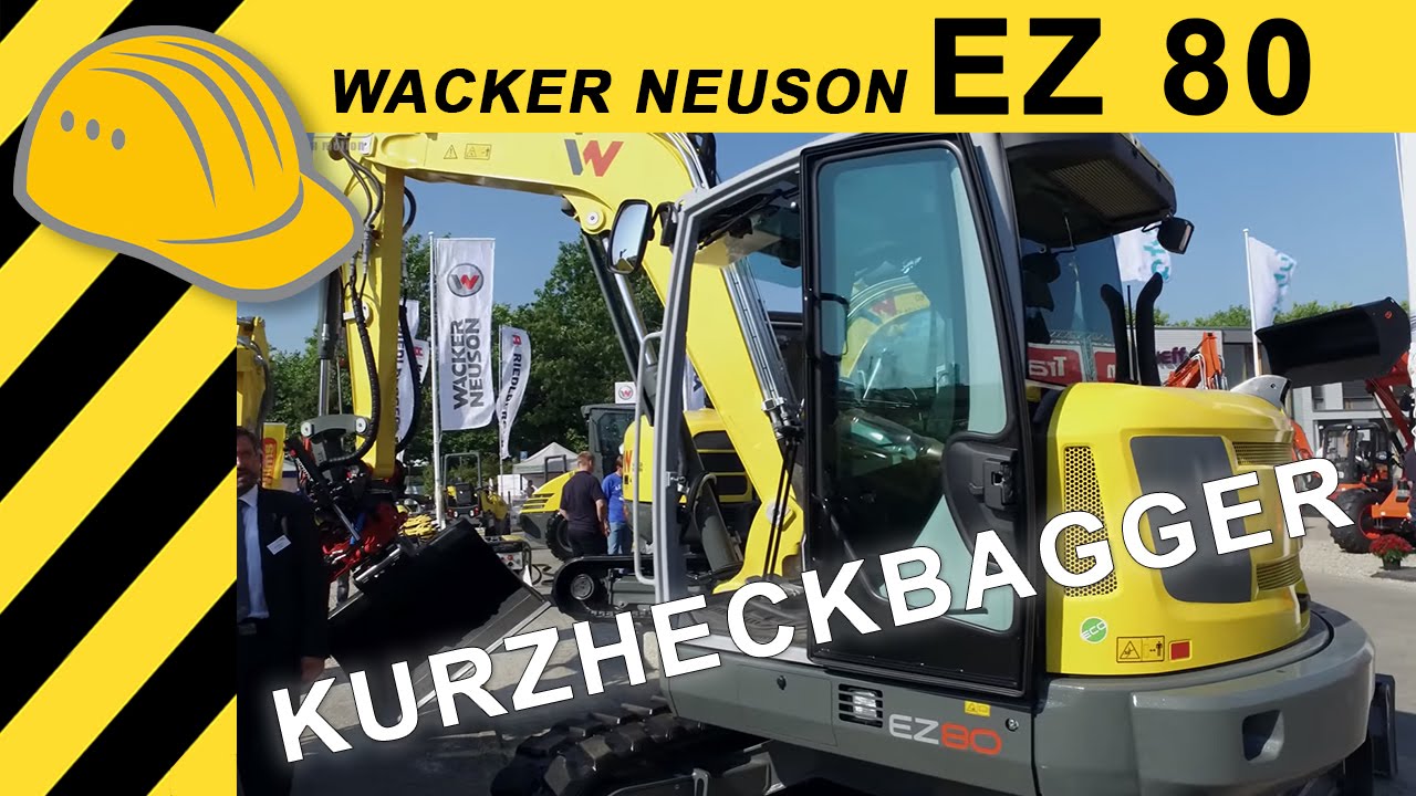 Wacker Neuson EZ80 Kurzheckbagger - NordBau  -  4K/UHD HD