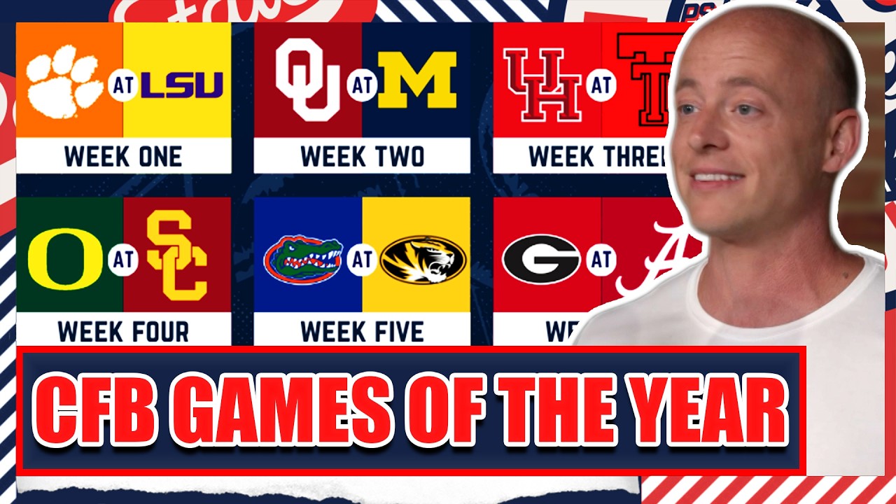 CFB Schedule Draft...Biggest Game Each Week In 2026 - Josh Pate's College Football Show