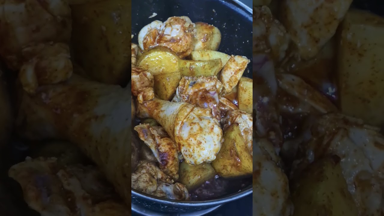 cooking chicken curry after log out