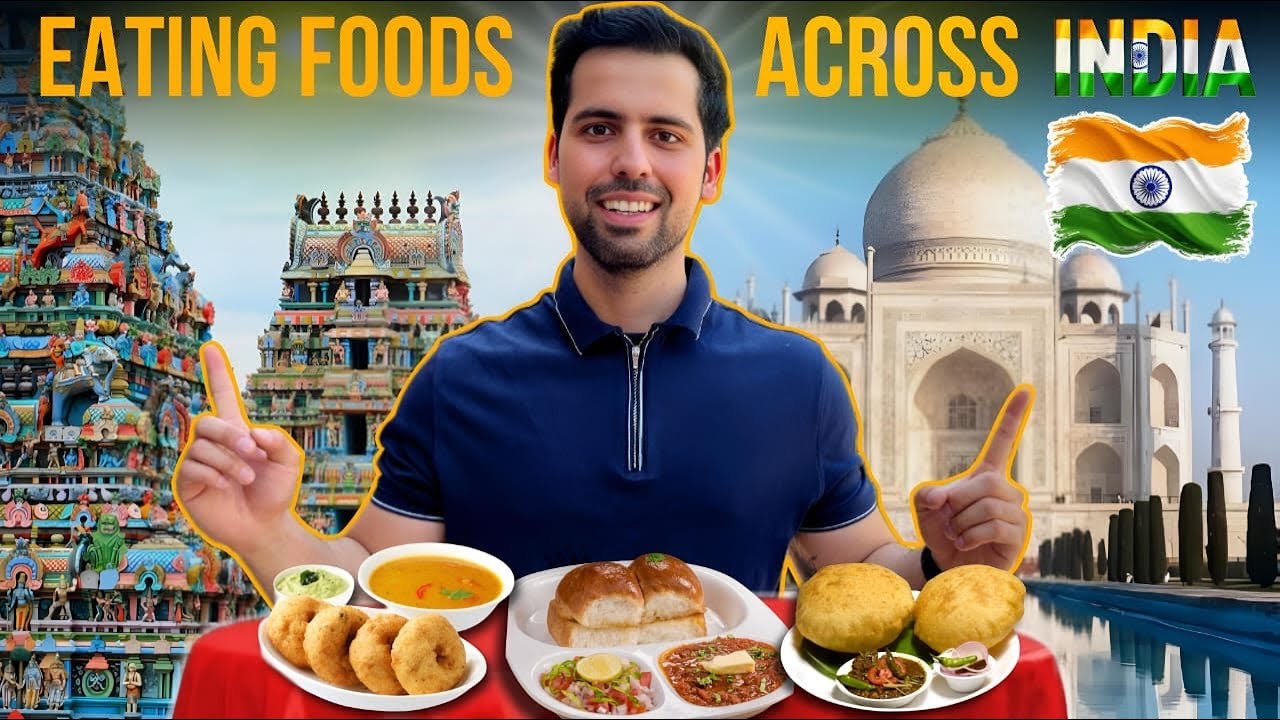 Eating Food From Every State in India 🇮🇳 for 24 Hours || Exploring Indian Cuisine 😍😍