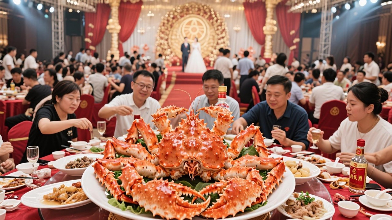 随200来苏州搂结婚酒 6880一桌 帝王蟹 大龙虾 五粮液 伴手礼竟然是蚕丝被【我是忐忑妞】