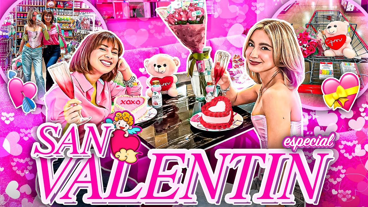 24 HORAS COMIENDO ROSA😱💗🌸🎀 Especial San Valentin✨ | Hermanas JM