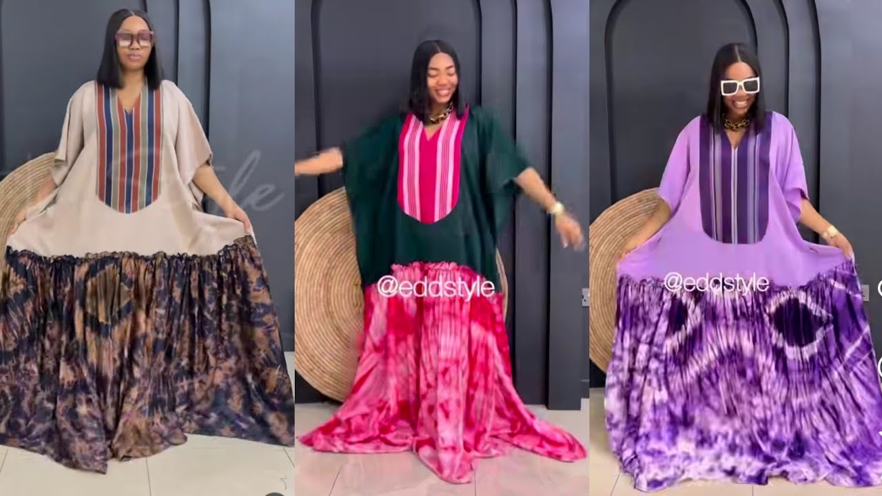 How To Cut And Sew this trendy Butterfly Bubu / Caftan Dress