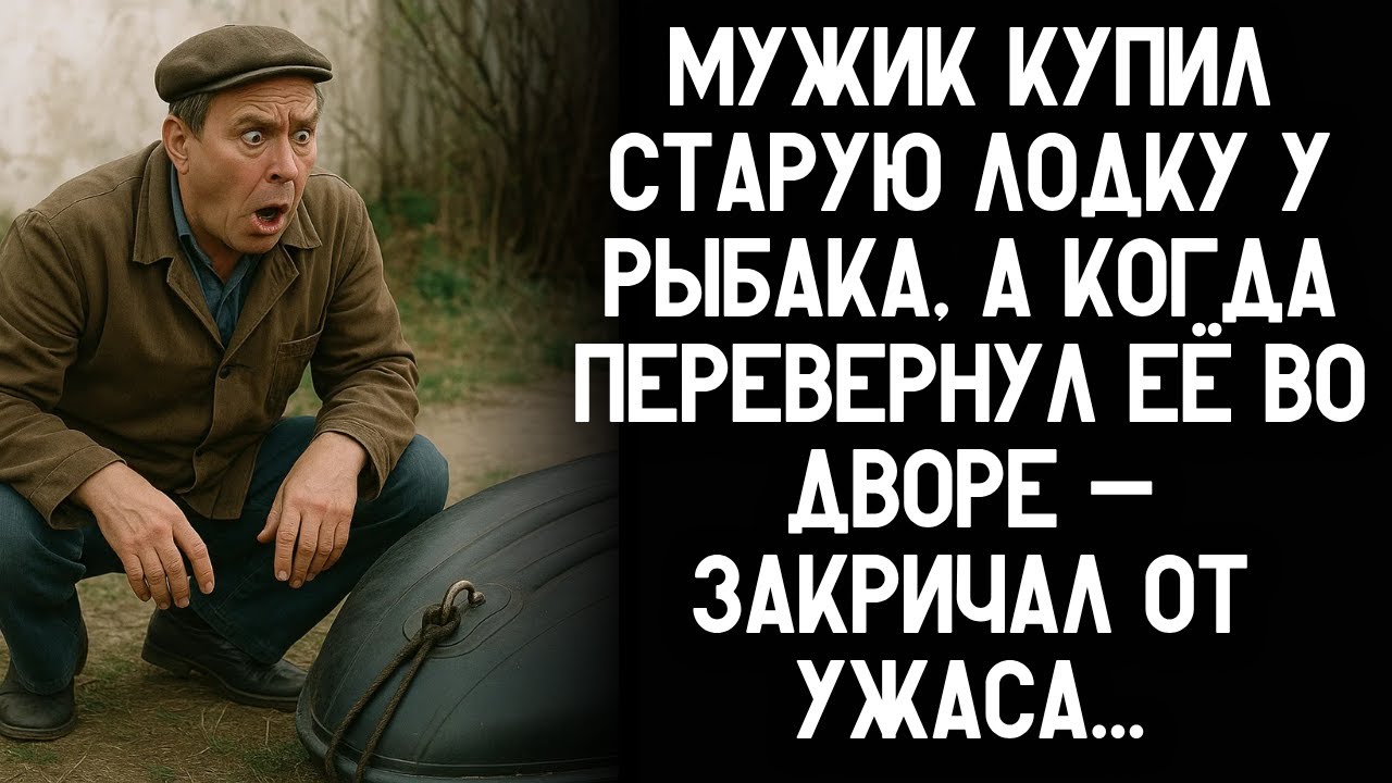 Мужик купил старую лодку у рыбака, а когда перевернул её во дворе &mdash; потерял дар речи...