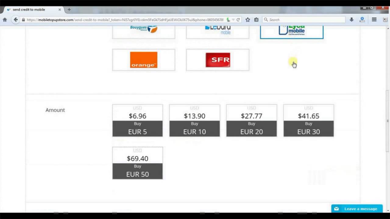 How to Recharge Mobile Online, Top-up Mobile Online by Credit Card, Debit Card, VISA, MasterCard