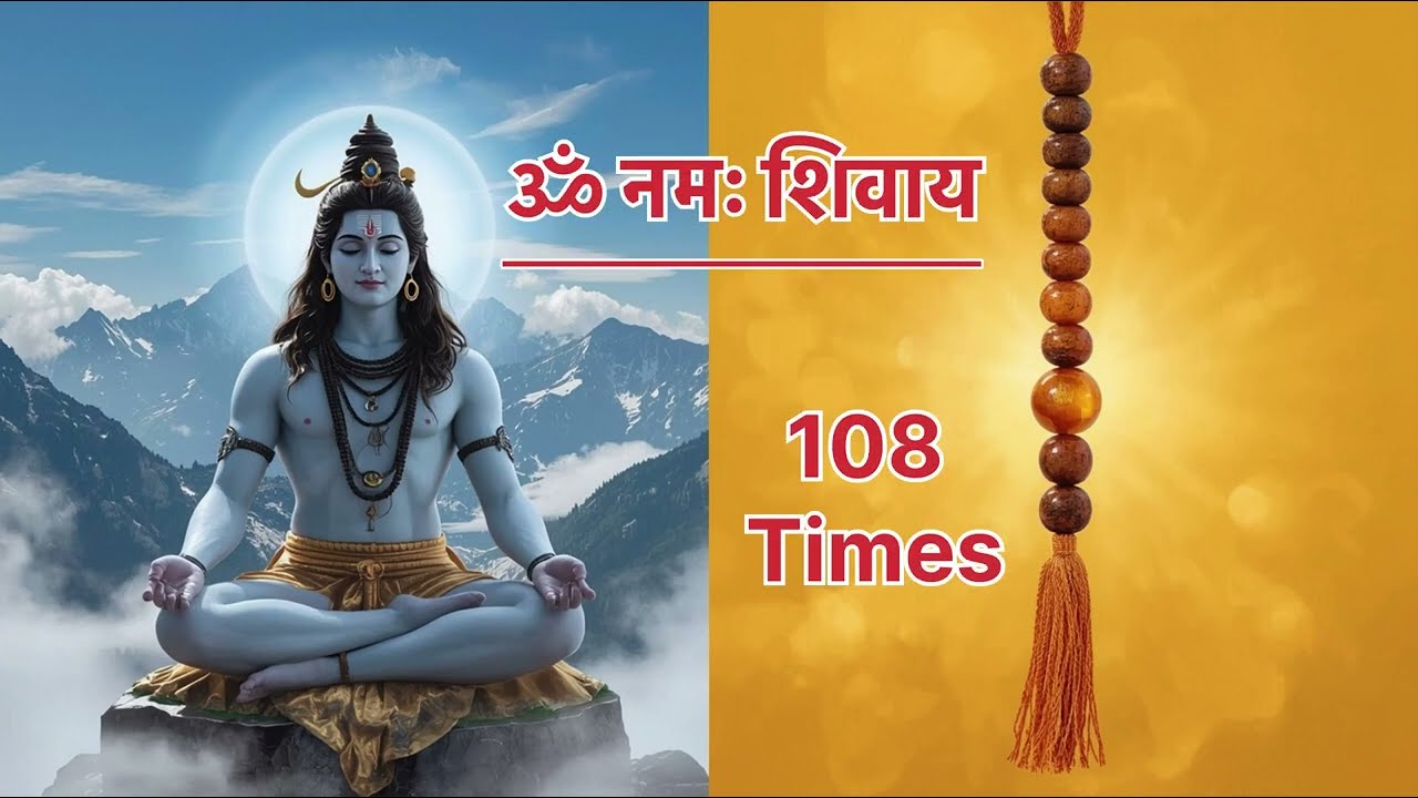 OM NAMAH SHIVAYA 108 Times | Powerful Shiva Mantra for Deep Meditation | Peace • Bhakti 🧘‍♂️🕉️