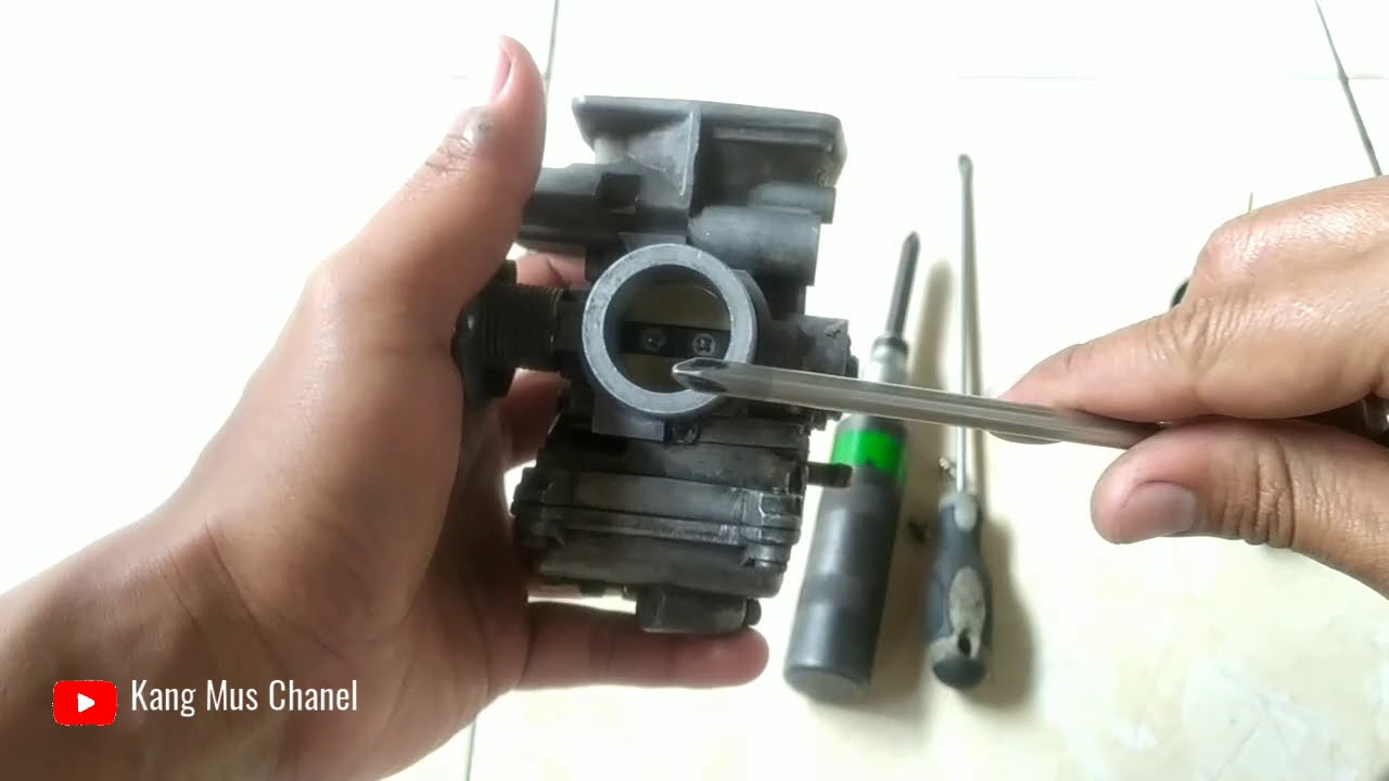 cara melepas coin karburator Yamaha Mio