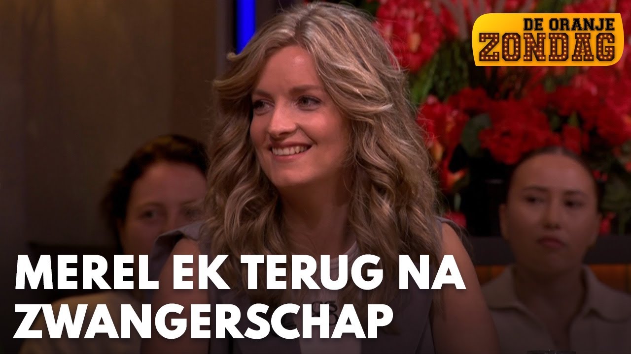 Merel Ek terug bij De Oranjezondag na bevalling: 'Hij groeit lekker!' | DE ORANJEZONDAG