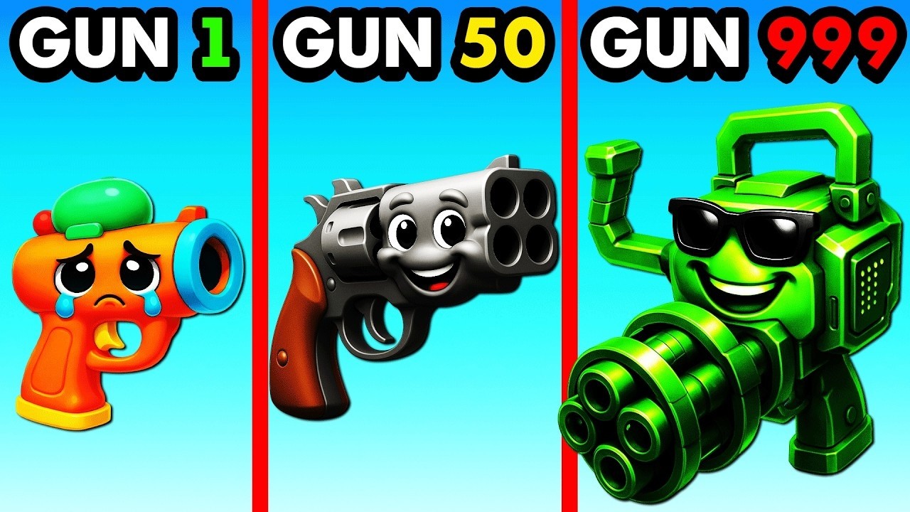 PISTOLA NIVEL 1 vs NIVEL 999