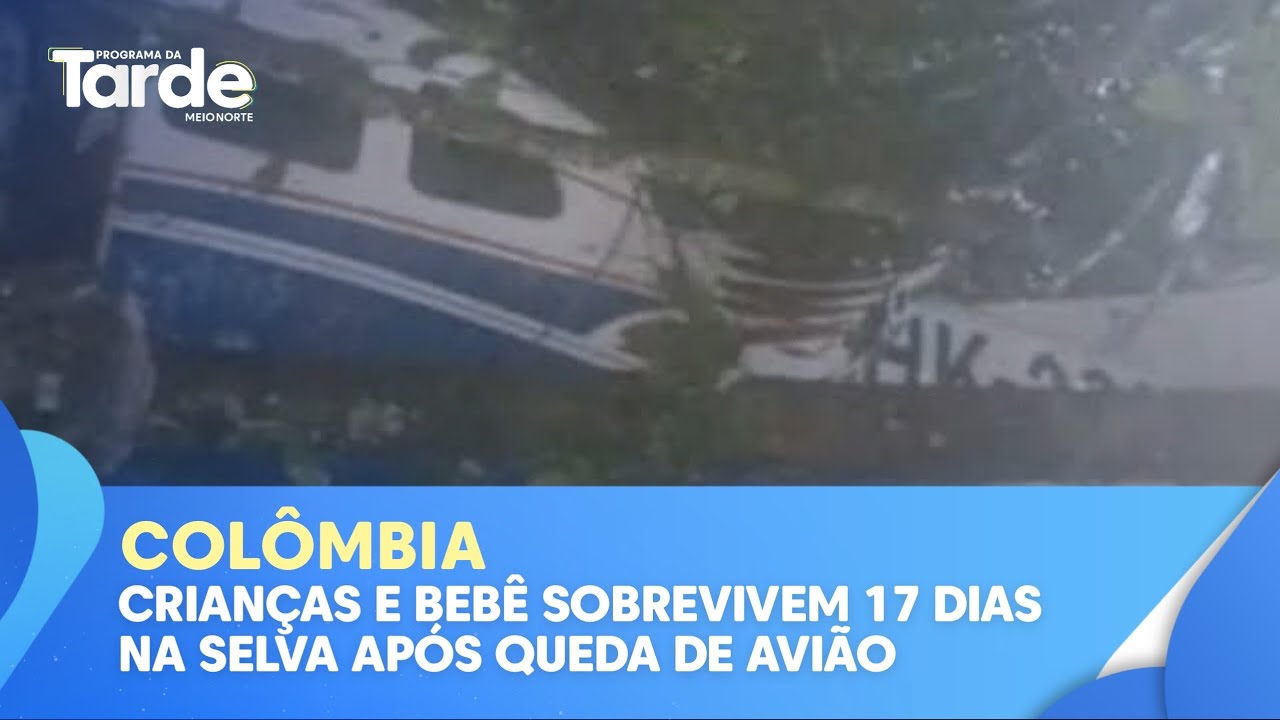 Crianças e bebê sobrevivem 17 dias na selva após queda de avião na Colômbia
