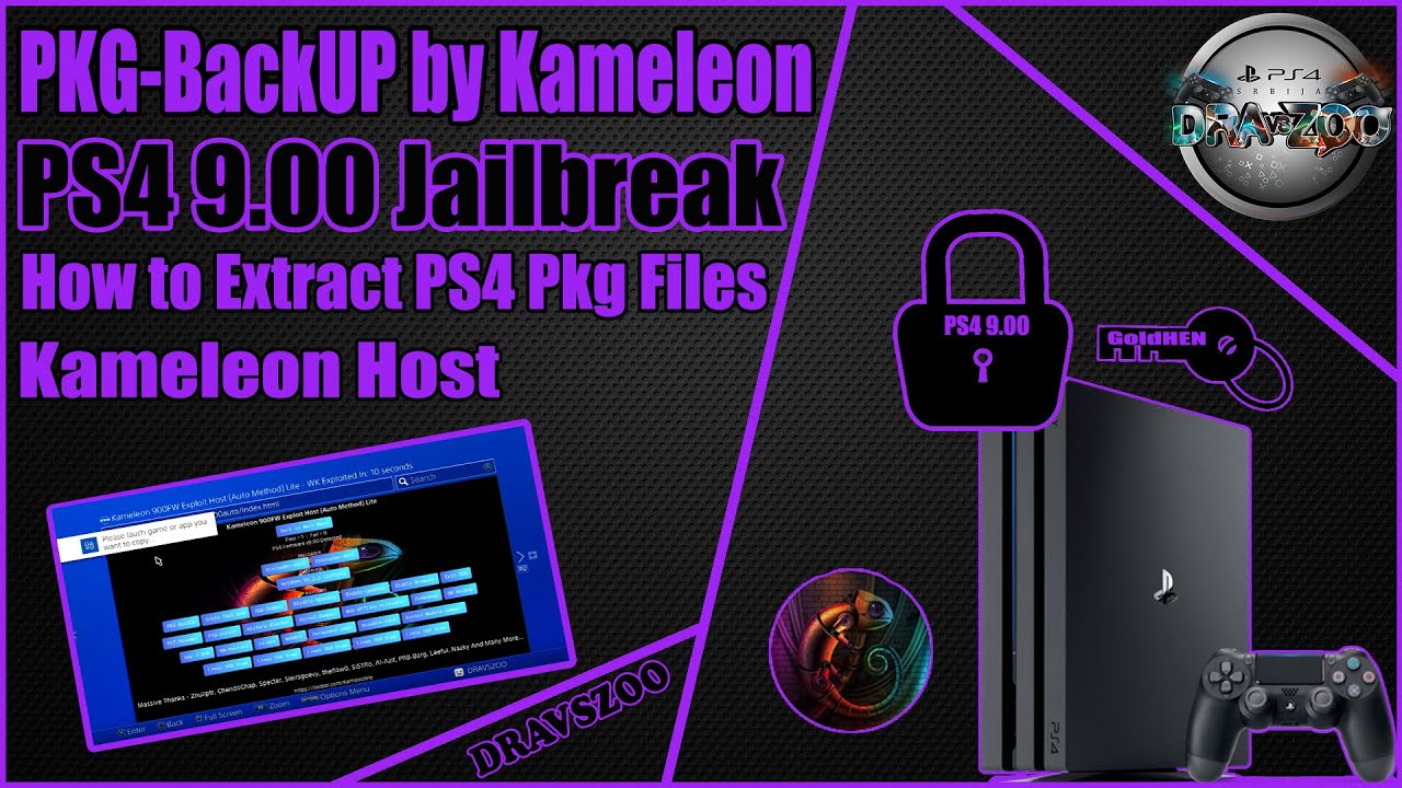 PS4 PKG-BackUP Mod by Kameleon | How to Extract PS4 Pkg Files | Without PC | PS4 9.00 Jailbreak