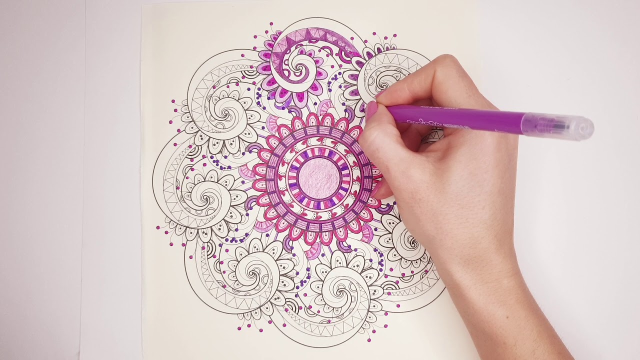 Crown Chakra Mandala | Sahasrara | 30-Day Mandala Challenge #7