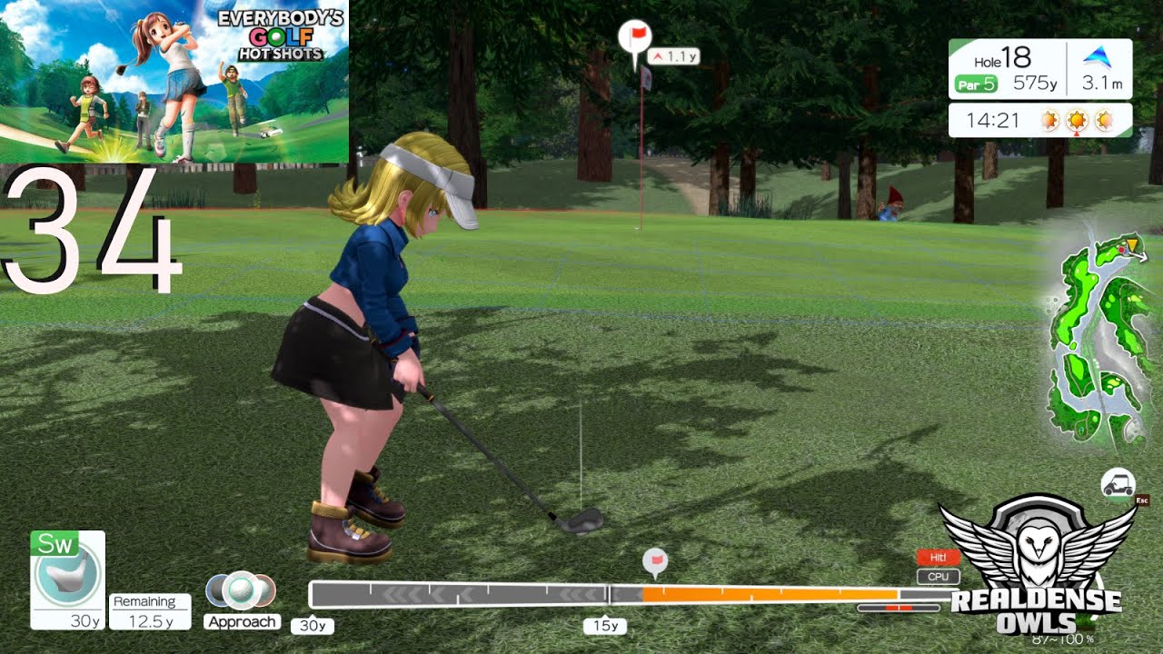Scotland has a lot of hills! - Everybody's Golf Hot Shots [34]