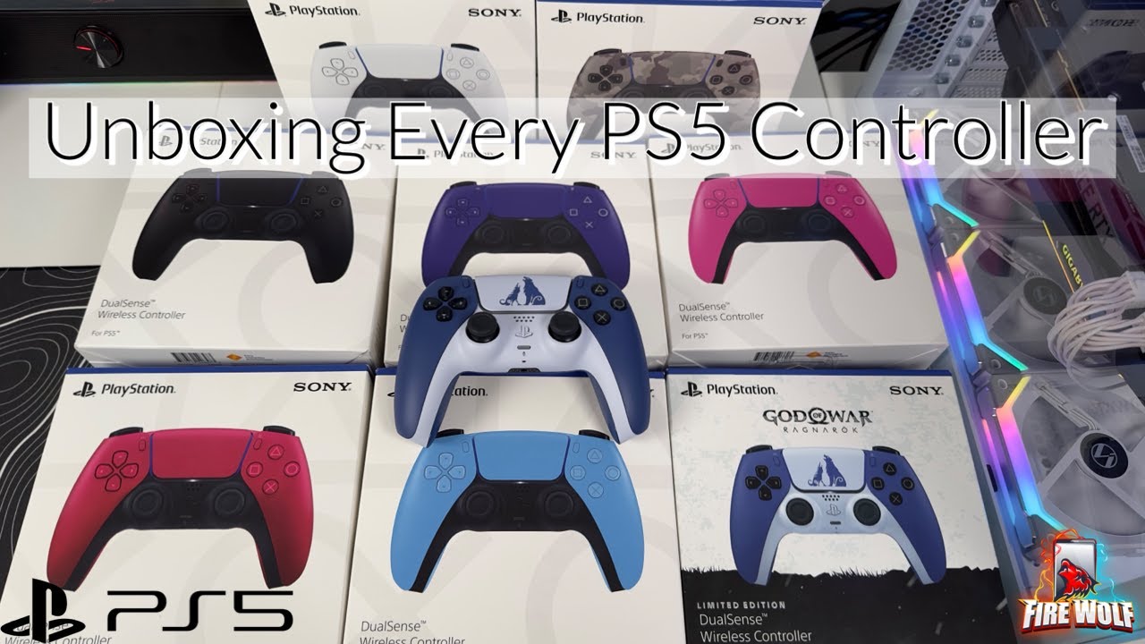 Unboxing All PS5 DualSense Controllers in Every Color