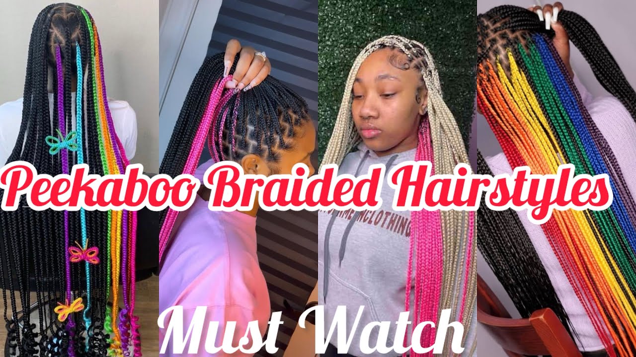 🥰LATEST PEEKABOO BRAIDS HAIRSTYLES ❤️MUST WATCH🔥2024#peekaboo