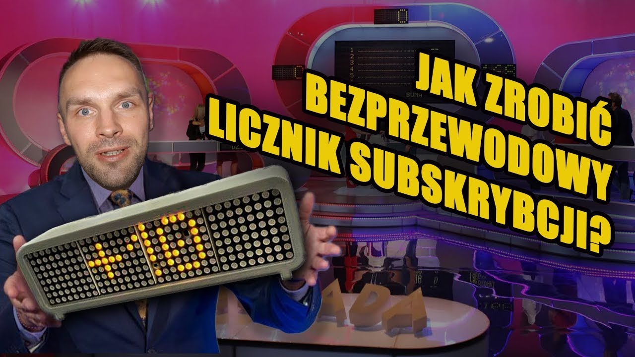 Jak zbudować bezprzewodowy licznik subskrybcji za grosze w domu | #DIY