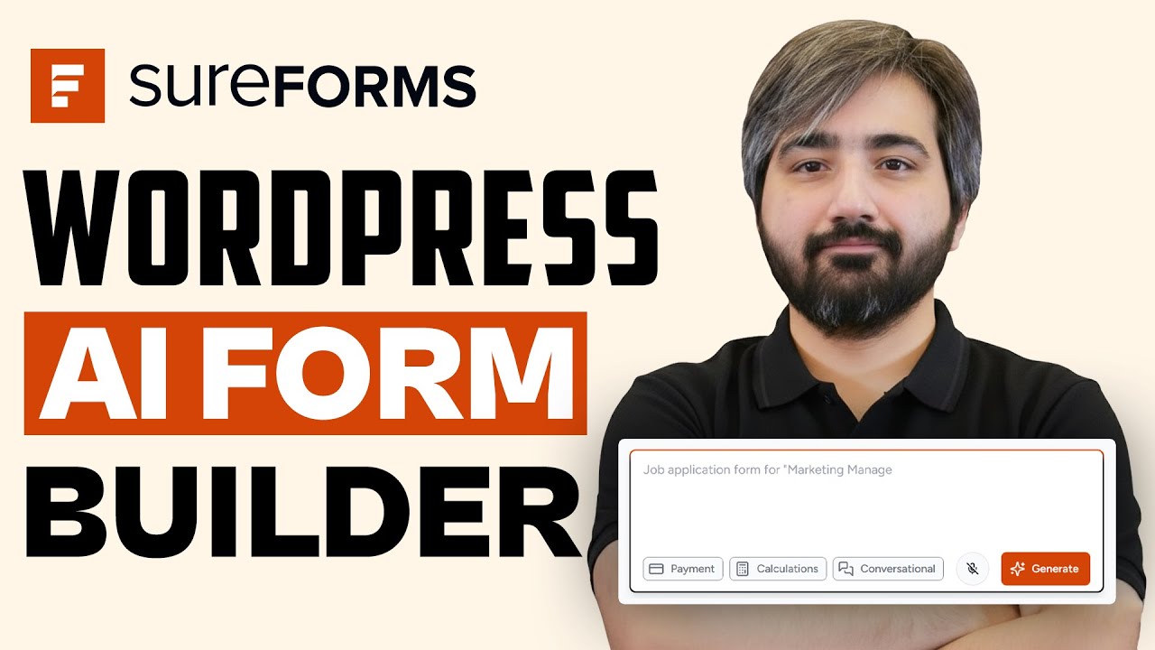 Самый простой способ создания форм WordPress с использованием ИИ | SureForms
