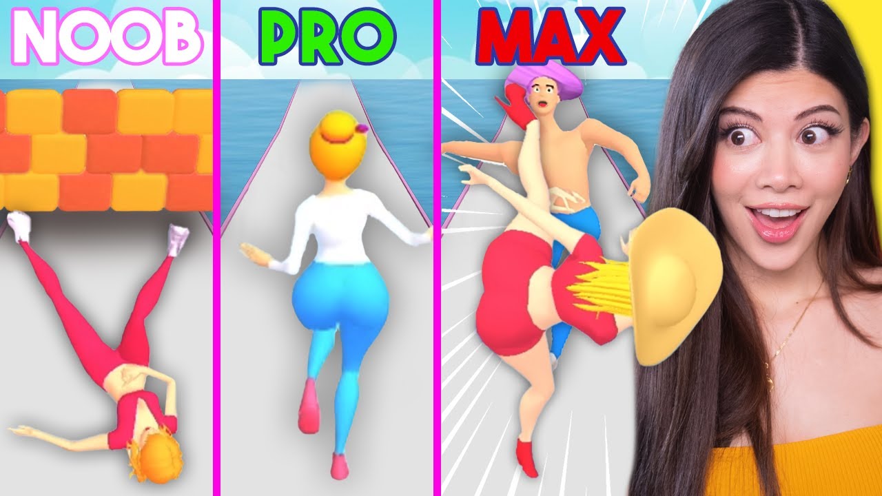 Noob vs MAX Level in Girls Attack