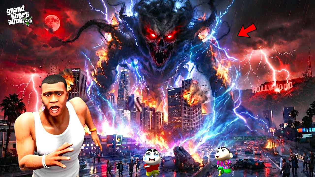 Franklin And Shinchan Found a Terrifying Haunted Scary Ghost in GTA 5! Bangla Gameplay