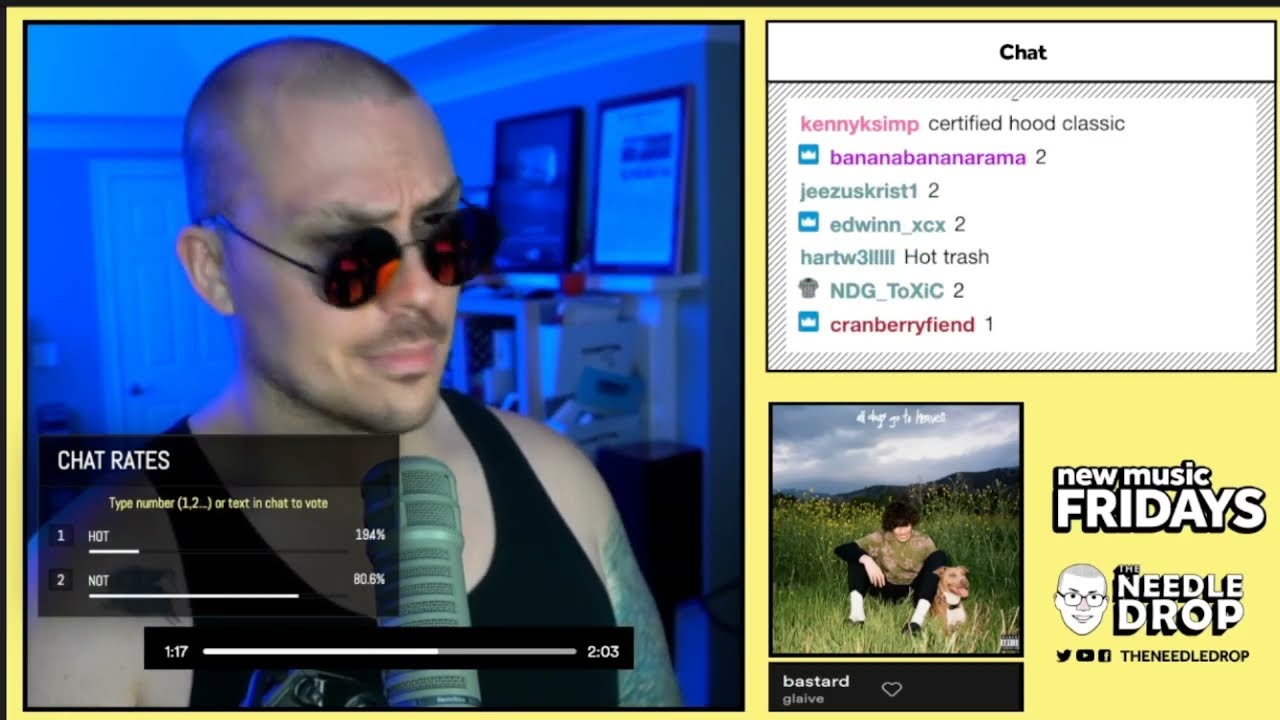 Anthony Fantano Reacts to Bastard - Glaive (I missed half of it)
