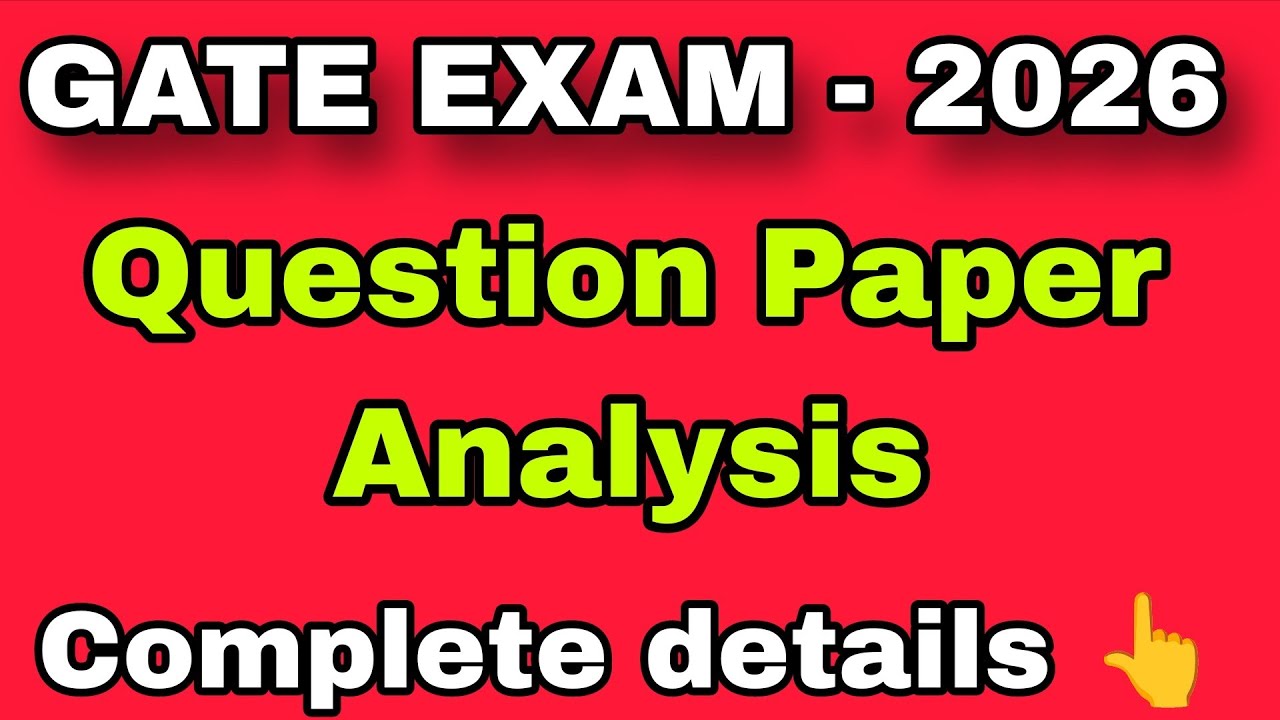 GATE Chemistry EXAM 2026 | Question Paper Analysis | Topics Marks | Cut Off | Chemistry |