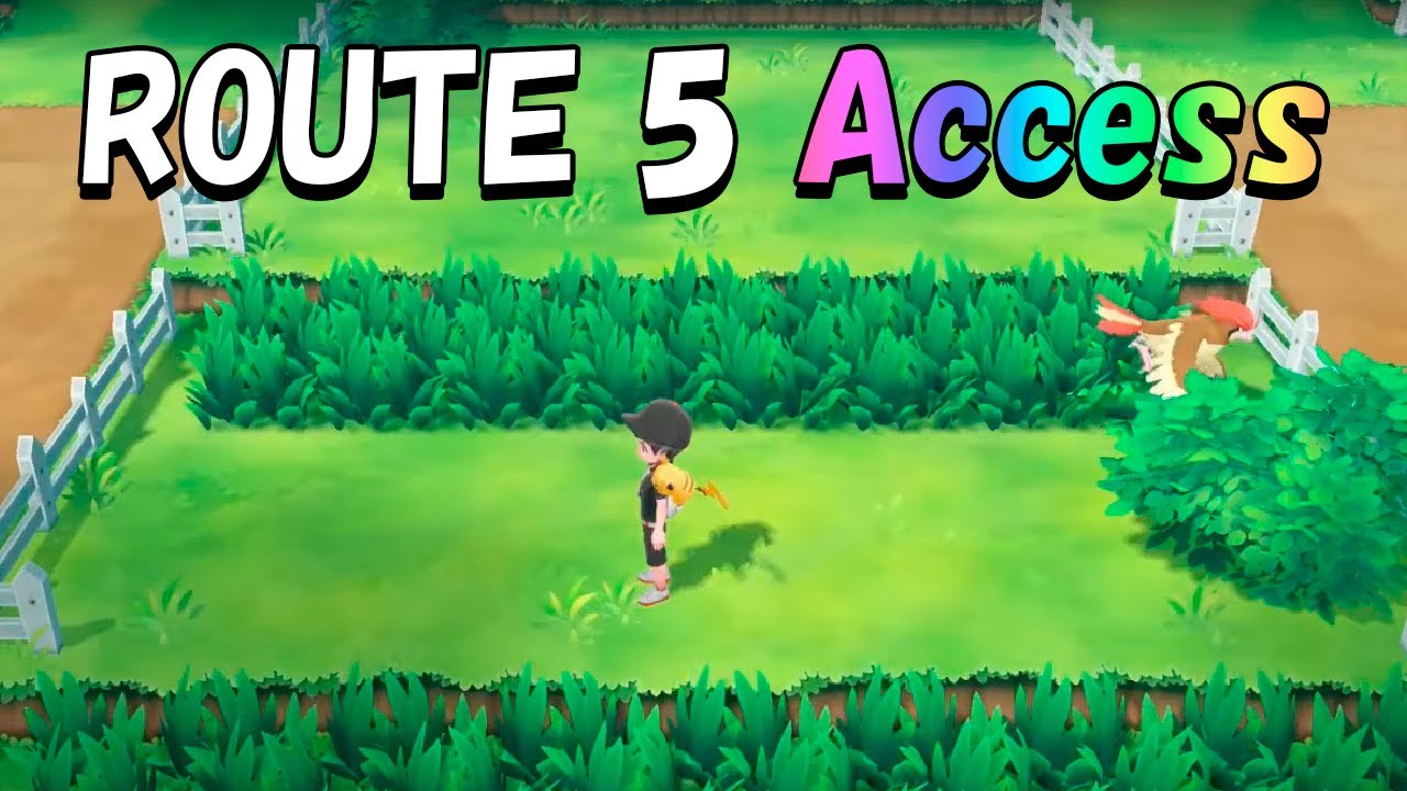КАК попасть на Маршрут 5 в Pok&eacute;mon Let's Go Pikachu & Eevee