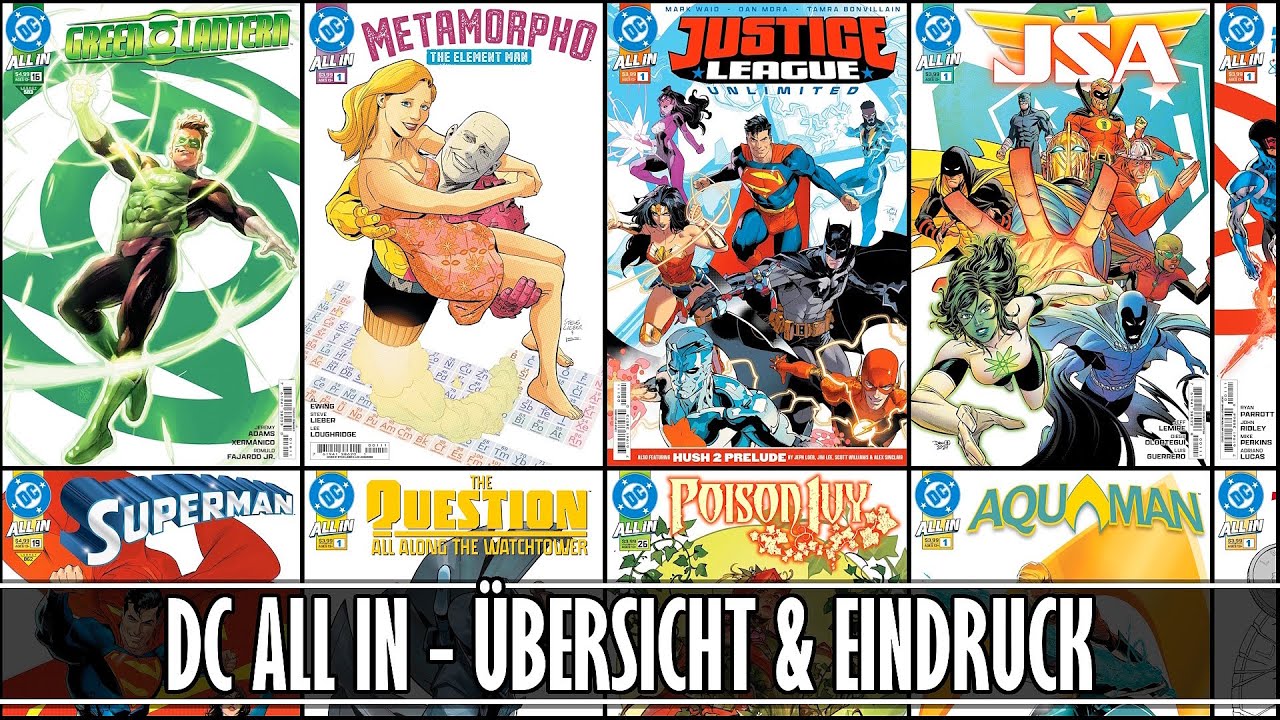 DC ALL IN - &Uuml;bersicht & erste Eindr&uuml;cke! Welche Comicreihen profitieren am meisten?