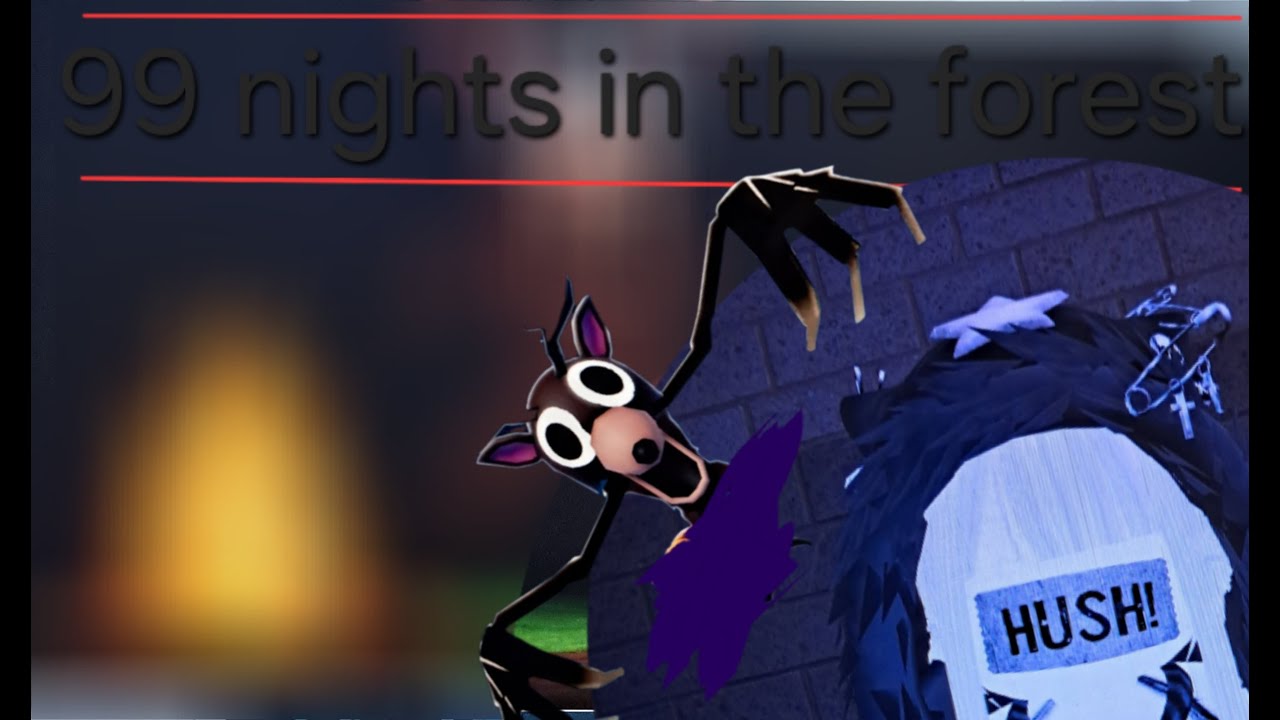 Playing 99 nights in the forest with a random girl😀👌