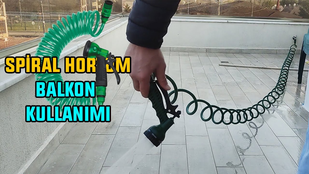 Spiral Hortum Balkon ve Terasta Kullanılır mı? Spiral Hortum Balkon Yıkama