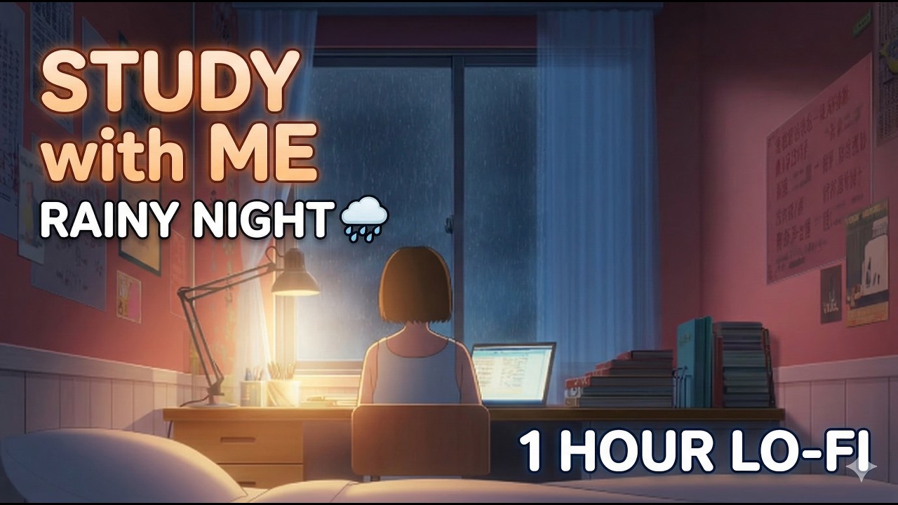 Rainy Night Study Session 🌧️ Lo-Fi Hip Hop Mix [Deep Focus / Relaxing Beats]
