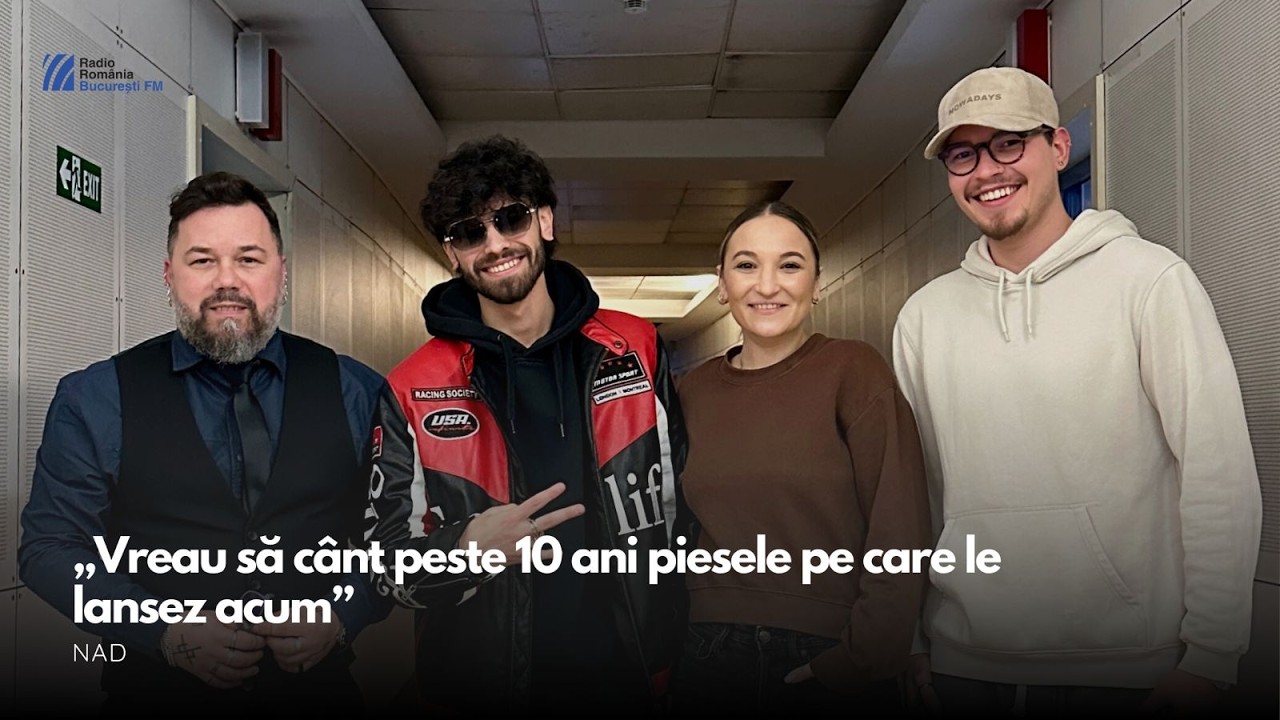 naD, invitat în matinalul București FM: „Vreau să cânt peste 10 ani piesele pe care le lansez acum”