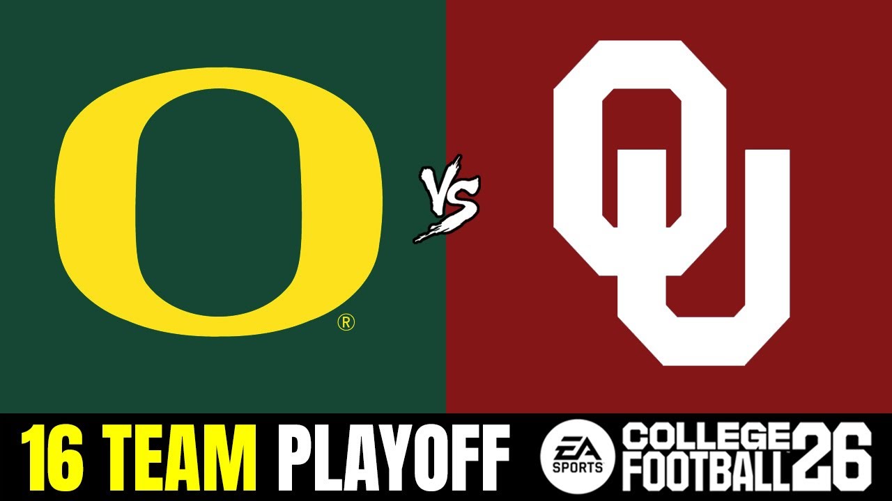 Oregon vs Oklahoma - 16 Team Playoff Semifinals (CFB 26)