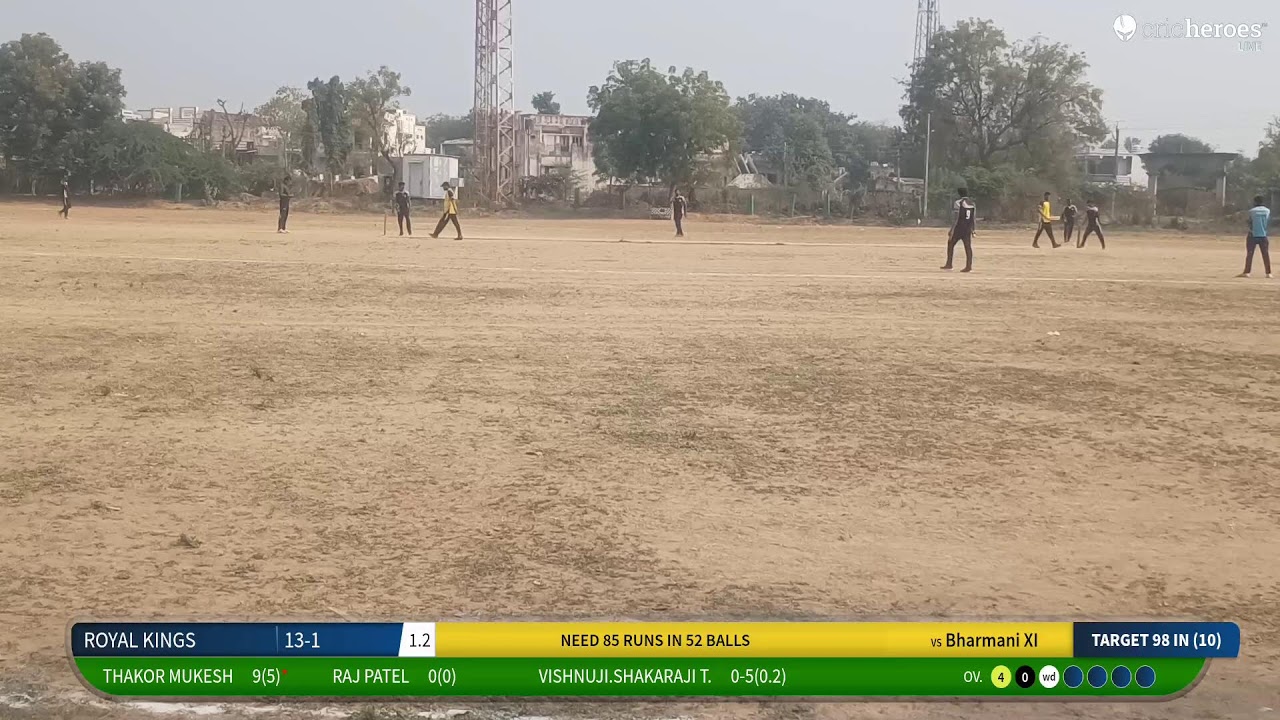 Bharmani XI vs ROYAL KINGS live cricket match | Zircar Premier League live - Lakhavad Ground Mehsan