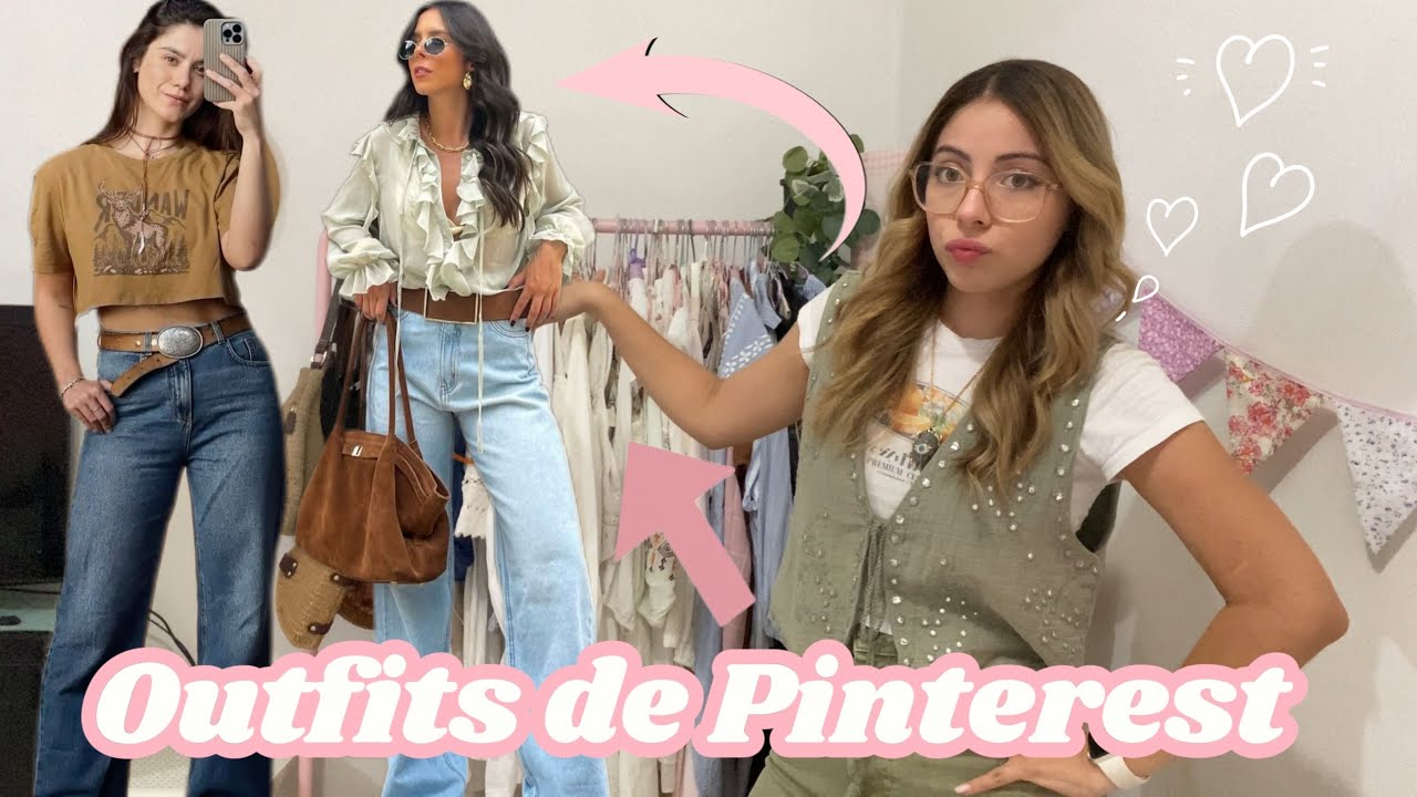 imitando outfits dePinterest ⭐️ con ropa de tianguis ✨🧺🏷️