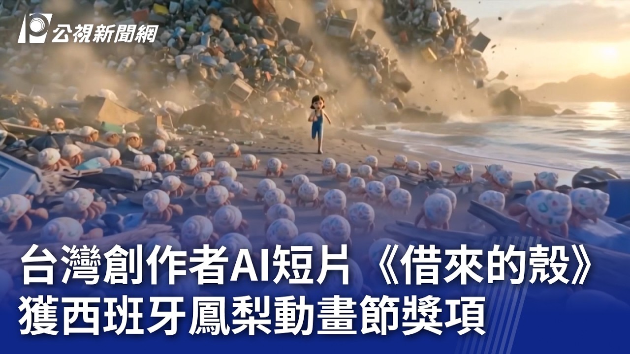 台灣創作者AI短片《借來的殼》 獲西班牙鳳梨動畫節獎項｜20260714 公視晚間新聞