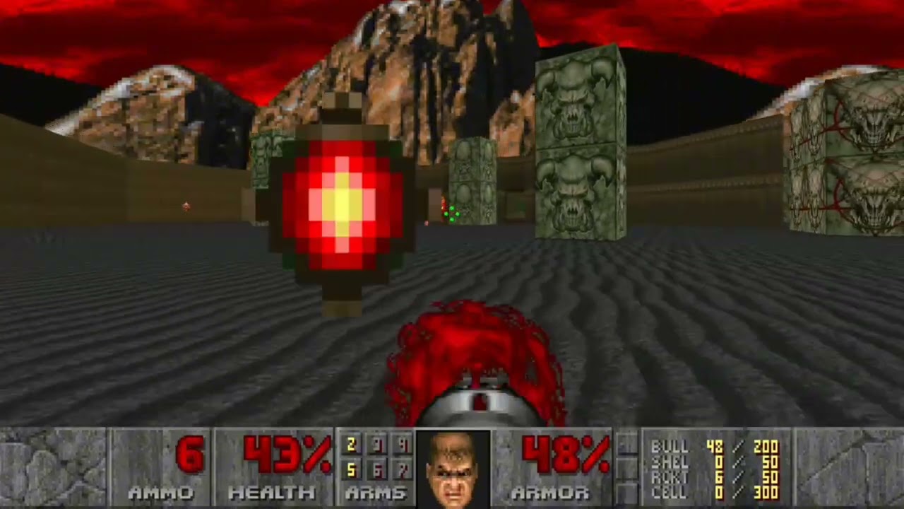 Killing the Cyberdemon in Doom 1993 (nightmare mode)