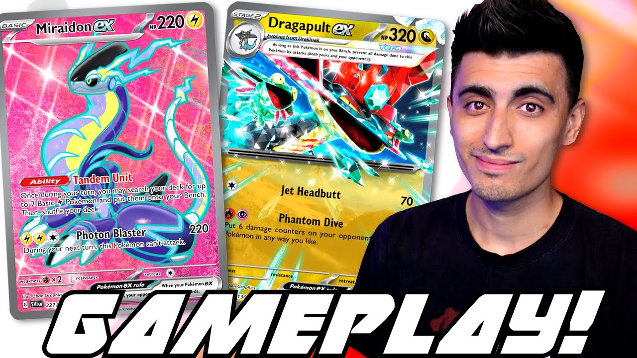 42 Minutes of Miraidon ex Gameplay! Can I Beat Dragapult ex? (Arceus Rank Pokémon TCG Live)