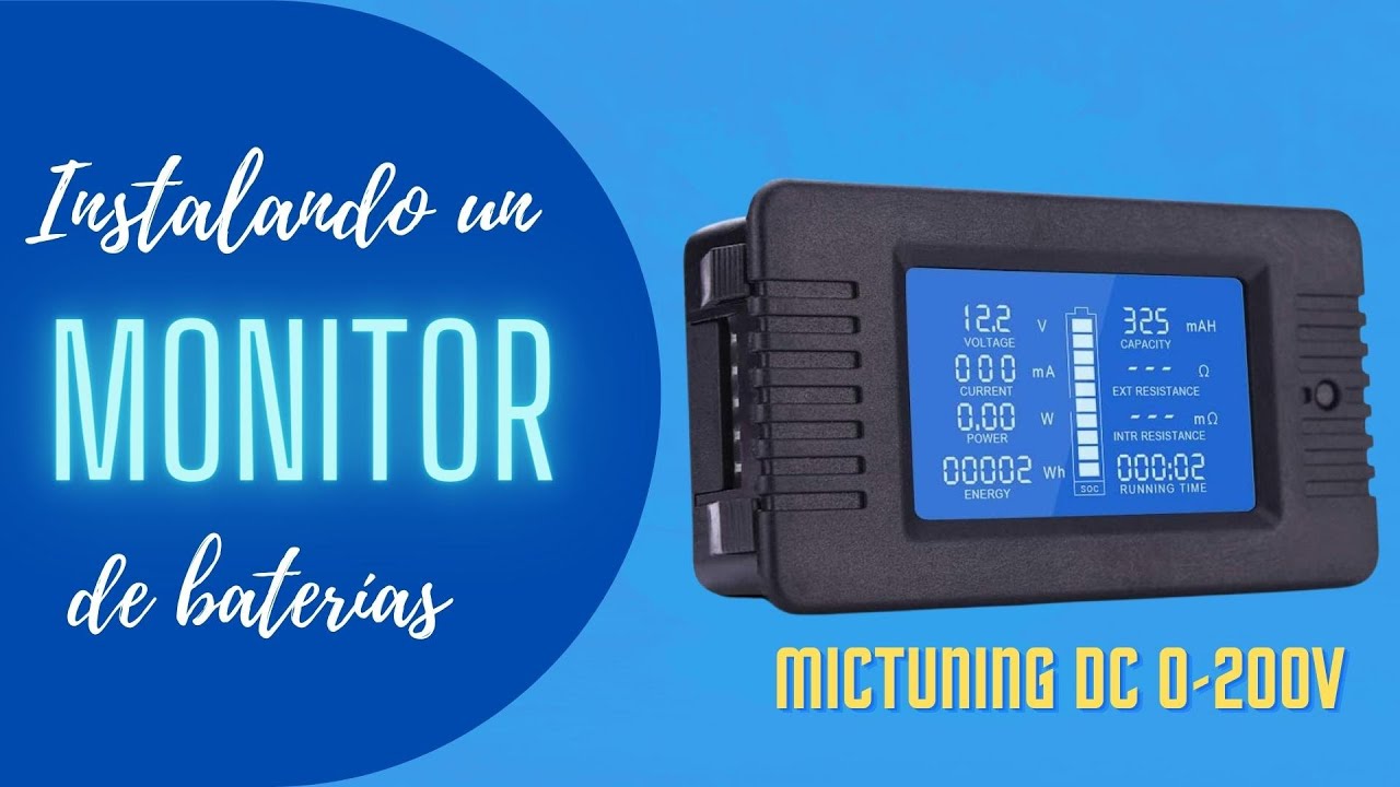INSTALANDO UN MONITOR DE BATERÍAS - MICTUNING DC 0-200V