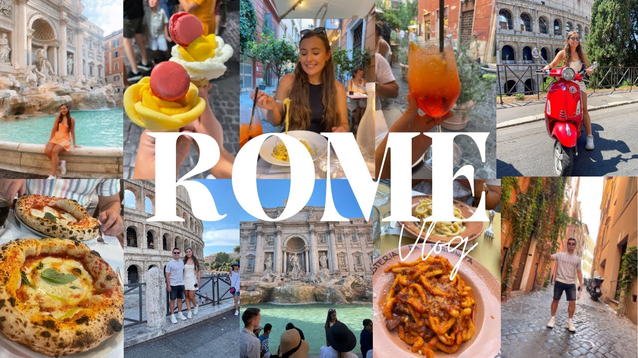 ROME VLOG | Seeing the Sights & The Most Amazing Food Ever!!!  🇮🇹🛵🍝
