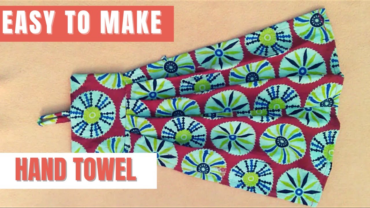 Easy to sew kitchen hand towel| Hanging hand towel cutting and stitching| DIY Hanging towel bathroom