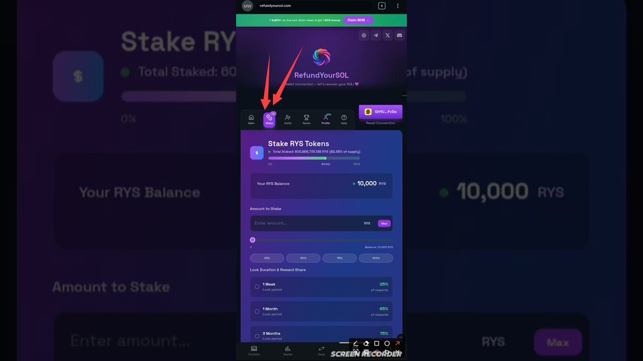 How to Burn Tokens and Stake on RefundYourSOL | Step by Step Tutorial