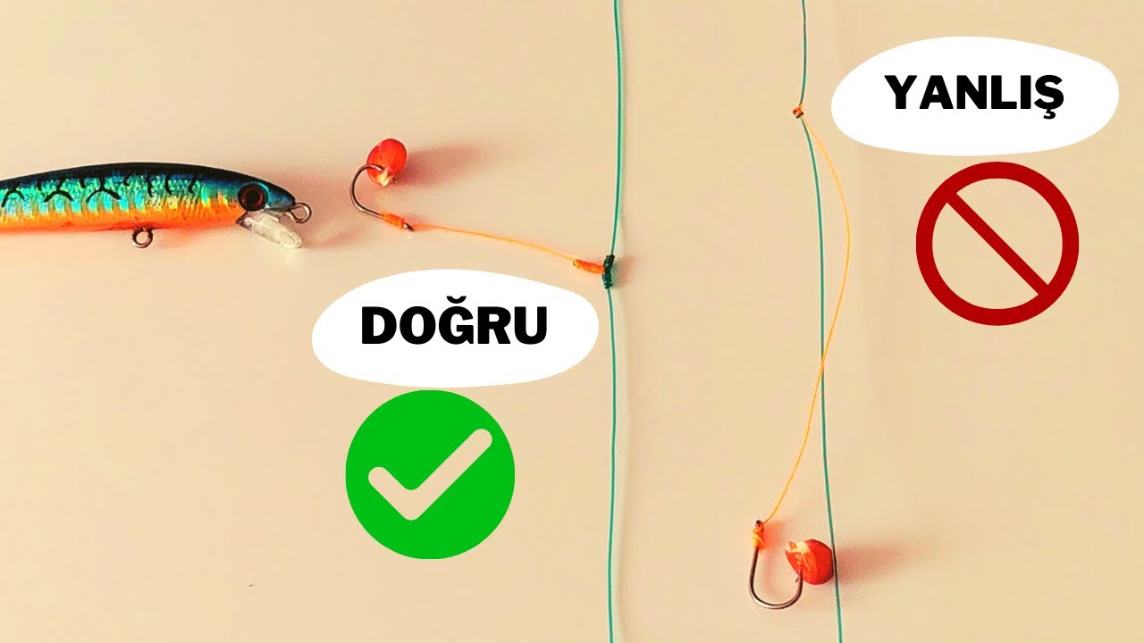 Dolaşmayan Olta Kösteği ile Olta Takımı Hazırlama | Yemli Olta Takımı | T Düğümü