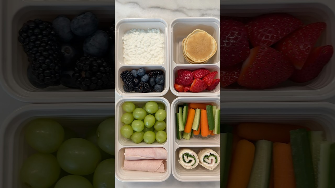 snack boxes for my kids🥕 #asmrsounds #snacks #snackbox #snack #mealprep #kidssnacks #snacksforkids