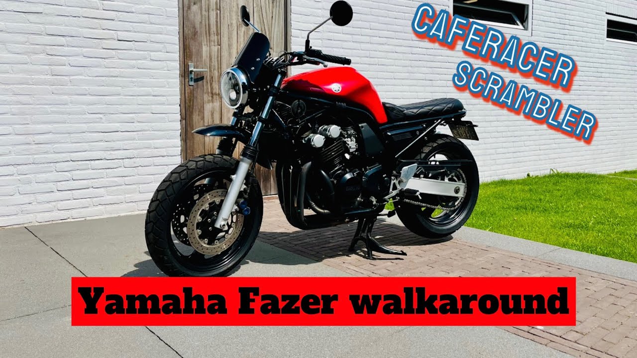 Yamaha Fazer FZS600 Caferacer scrambler walkaround #beungarage