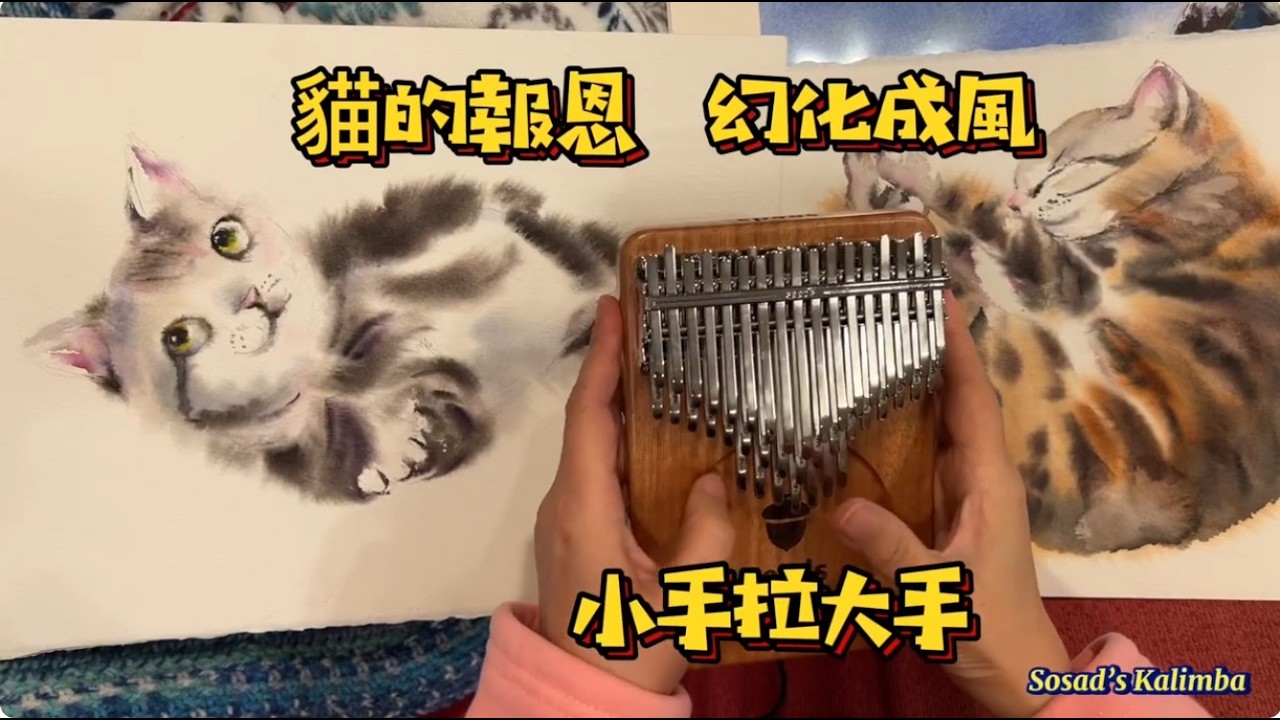 幻化成風 風になる 小手拉大手 | Kalimba Cover with tabs download - 貓的報恩 The Cat Returns - Become the Wind