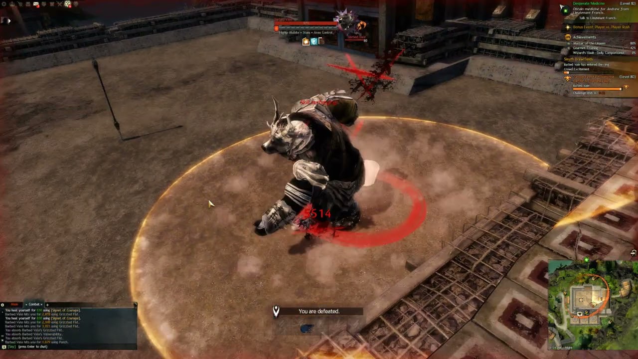 Guild Wars 2 2026 - Barbed Vale vs 2 Luminaries (Stat determining)