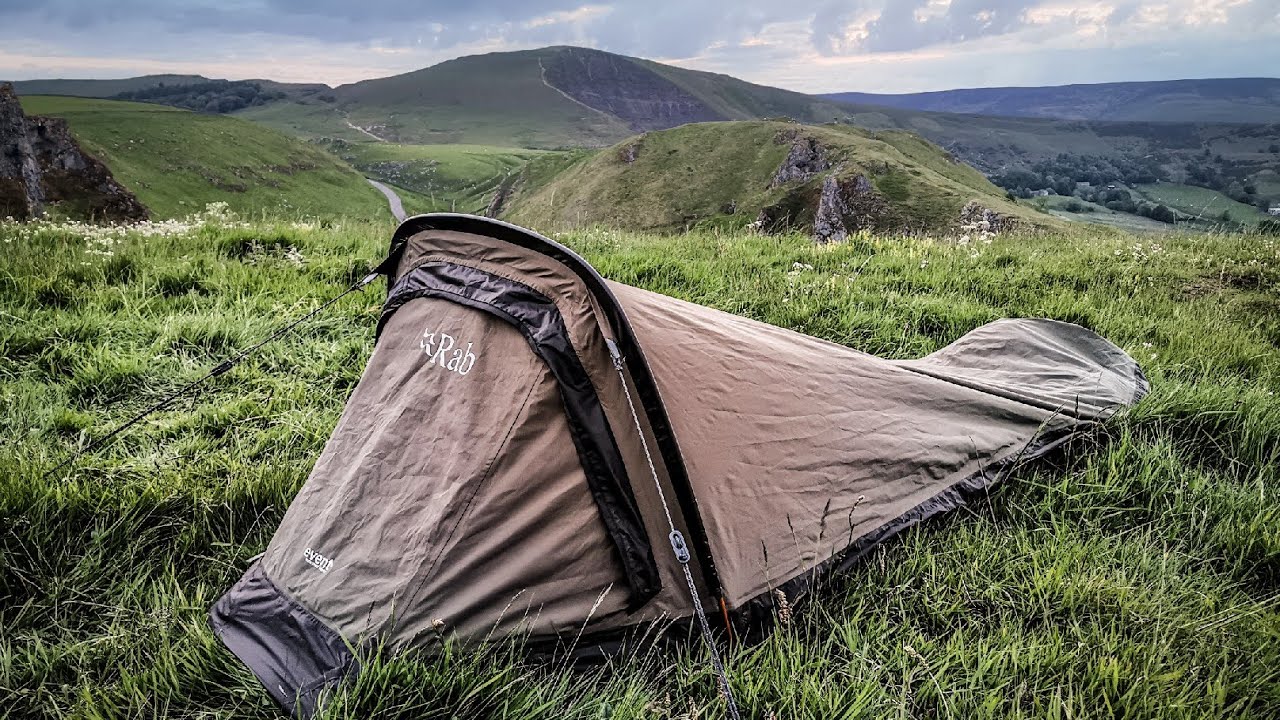 Bivi camping in The Peak District